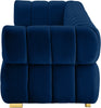 Gwen Navy Velvet Sofa