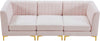 Alina Pink Velvet Modular Sectional