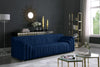 Naya Navy Velvet Sofa