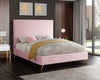 Jasmine Pink Velvet Full Bed