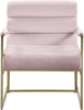 Wayne Pink Velvet Accent Chair