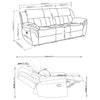 Bahrain Reclining Sofa
