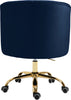 Arden Navy Velvet Office Chair