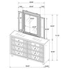 Lorient LED Dresser with LED Mirror