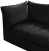 Jacob Black Velvet Modular Sectional