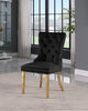 Carmen Black Velvet Dining Chairs (2)