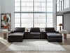 Modmax II Double Chaise Sectional with Audio Consoles