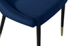 Sleek Navy Velvet Dining Chair