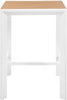 Nizuc Brown manufactured wood Outdoor Patio Aluminum Square Bar Table