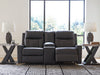 Mackmenville Reclining Loveseat with Console