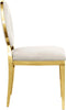Carousel Cream Velvet Dining Chair