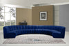 Infinity Navy Velvet 8pc. Modular Sectional