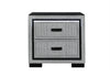 Isabella Grey Nightstand with LED