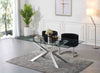 Gianna Black Velvet Dining Chair