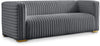 Ravish Grey Velvet Sofa