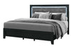 Reid Black Bed with LED