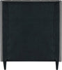 Eva Grey Velvet Twin Bed