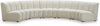 Infinity Cream Velvet 5pc. Modular Sectional