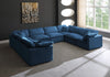Plush Navy Velvet Standard Cloud Modular Sectional