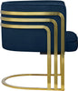 Rays Navy Velvet Accent Chair