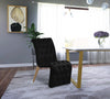 Curve Black Velvet Dining Chair