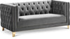 Michelle Grey Velvet Loveseat