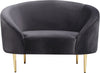 Ritz Grey Velvet Chair