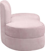 Mitzy Pink Velvet Loveseat