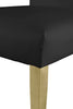 Porsha Black Faux Leather Dining Chair