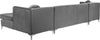 Graham Grey Velvet 3pc. Sectional