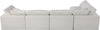 Serene Cream Linen Fabric Deluxe Cloud Modular Sectional