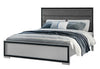 Amelia Grey Black Bed with LED