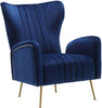 Opera Navy Velvet Accent Chair