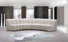 Infinity Cream Velvet 4pc. Modular Sectional
