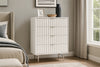 Modernist White Gloss Chest