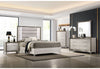 Zambrano White Bed with LED