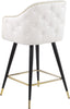Barbosa White Faux Leather Counter/Bar Stool