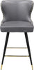 Hendrix Grey Faux Leather Counter/Bar Stool