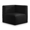 Quincy Black Velvet Modular Corner Chair