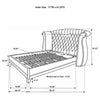 Barzini Wingback Platform Bed