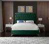 Cruz Green Velvet Full Bed