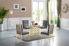 Opal Grey Velvet Dining Chair