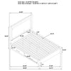 Kenora Panel Platform Storage Bed with LED Lighting