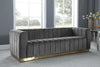 Marlon Grey Velvet Sofa