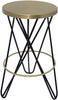 Mercury Black / Gold Counter Stool