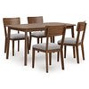 Tameride Dining Table and 4 Chairs (Set of 5)