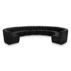 Limitless Black Velvet 12pc. Modular Sectional