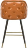 Barbosa Cognac Faux Leather Counter/Bar Stool