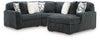Midnight-Madness Sectional with Chaise