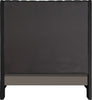 Fritz Black Velvet Queen Bed